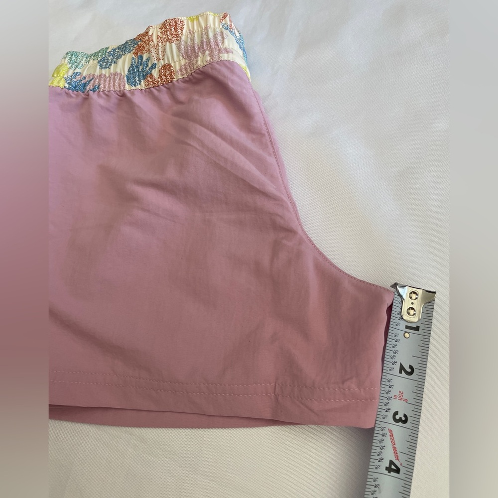 $55 Patagonia Costa Rica Baggies 3" Shorts Kids' Size XL / 14 Milkweed Mauve - Picture 5 of 10
